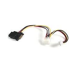 StarTech CABLE ADAPTADOR LP4 A CORRIENTE ALIMENTACION SATA Y SP4 FLOPP