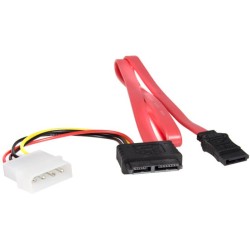 StarTech CABLE 50CM ADAPTADOR SATA SLIM LINE A SATA CON CORRIENTE