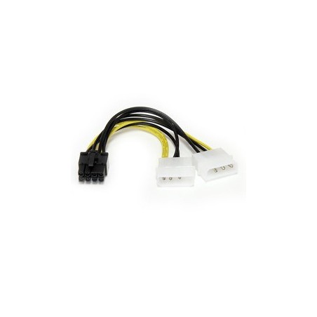 StarTech CABLE 15CM TARJETA GRAFICA PCIE ADAPTADOR 8PIN A 2XLP4 MOLEX