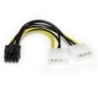 StarTech CABLE 15CM TARJETA GRAFICA PCIE ADAPTADOR 8PIN A 2XLP4 MOLEX