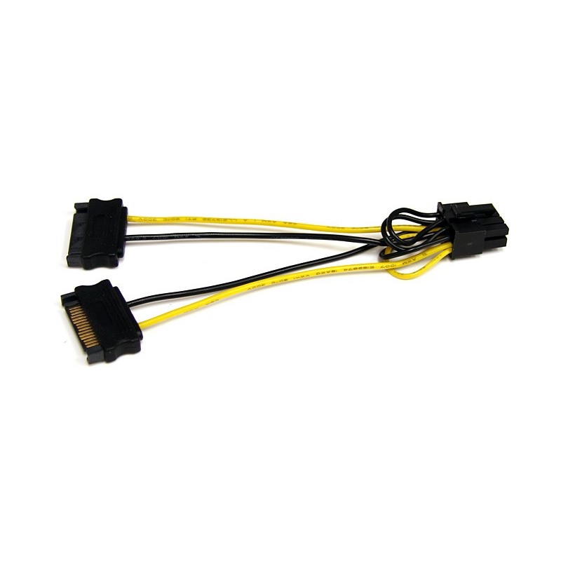 StarTech CABLE 15CM ADAPTADOR CORRIENTE SATA A PCI EXPRESS 8 PIN