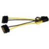 StarTech CABLE 15CM ADAPTADOR CORRIENTE SATA A PCI EXPRESS 8 PIN