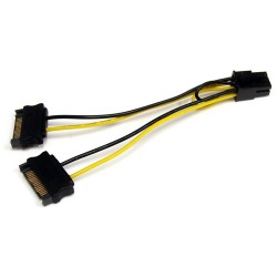 StarTech CABLE 15CM ADAPTADOR CORRIENTE SATA A PCI EXPRESS 6 PIN