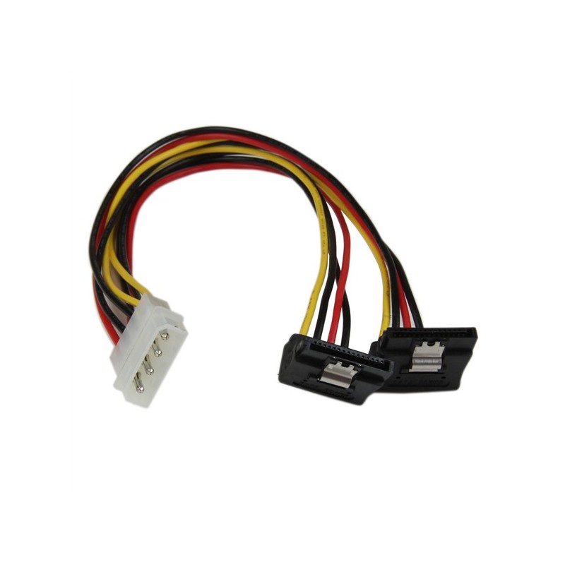 StarTech ADAPTADOR CABLE 30CM CORRIENTE MOLEX A SATA ANGULO DERECHO