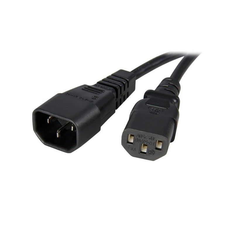 StarTech 1M C14 TO C13 UPS IEC LEAD EXTENSION CABLE ALIMENTACION - IEC