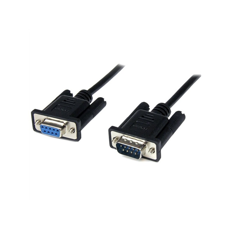 StarTech 1M NEGRO DB9 RS232 SERIAL NULL MODEM CABLE DB9F-DB9M