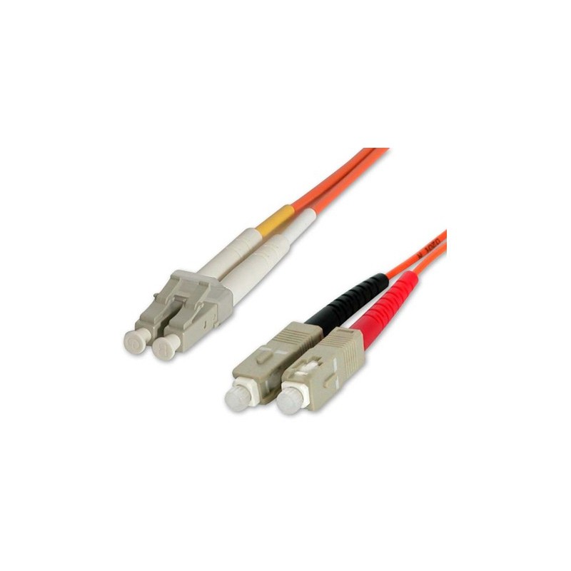 StarTech CABLE 1M PATCH FIBRA DUPLEX LC SC MULTIMODO 50/125 ADAPTADOR