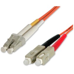 StarTech CABLE 2M PATCH FIBRA DUPLEX MULTIMODO 50/125 LC A SC