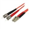 StarTech 1M MULTIMODE DUPLEX LC/ST FIBRA OPTICA CABLE DE CONEXIÓN - 5