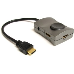 SPLITTER DIVISOR HDMI 2 PUERTOS CON AUDIO CORRIENTE USB HDTV