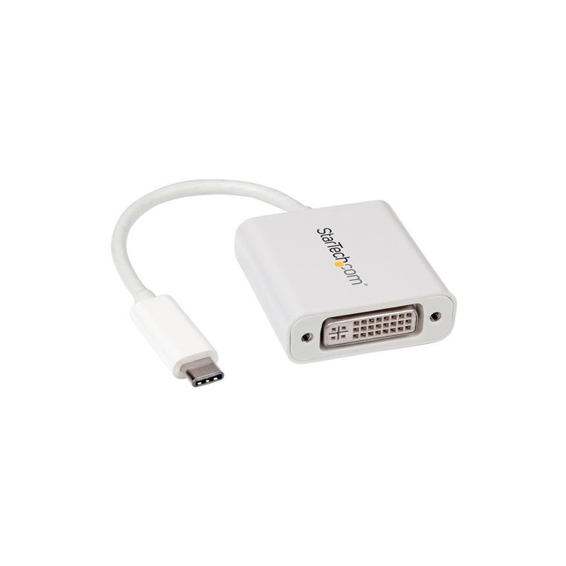 StarTech USB TIPO-C A ADAPTADOR DVI USB-C DVI VIDEO CONVERTIDOR-BLANCO