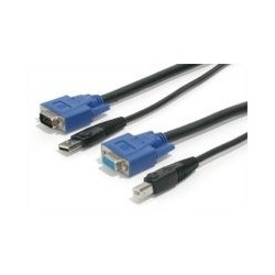 StarTech CABLE KVM 1 8M 2 EN 1 VGA USB SWITCH CABLE