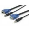 StarTech CABLE KVM 1 8M 2 EN 1 VGA USB SWITCH CABLE