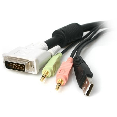 StarTech CABLE KVM 3M USB DVI-I AUDIO MICROFONO DE SWITCH CONMUTADOR