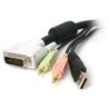 StarTech CABLE KVM 3M USB DVI-I AUDIO MICROFONO DE SWITCH CONMUTADOR