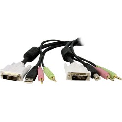 StarTech CABLE KVM 1.8M USB DVI-D DOBLE ENLACE AUDIO 4 EN 1 PARA SWITC