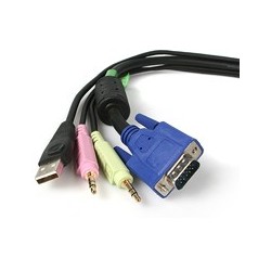 StarTech CABLE KVM 1 8M USB VGA AUDIO TECLADO RATON RATÓN MICROFONO