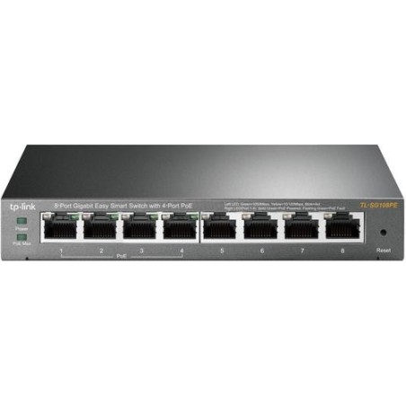 TP-Link SWITCH 8 PUERTOS GIGABIT EASYSMART RJ45 4 PUERTOS POE