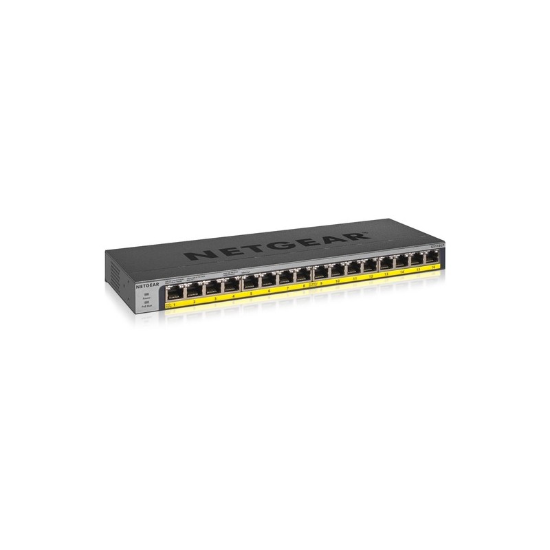 Netgear SWITCH 16 PUERTOS POE/POE+GB NO GESTIONADO 76W