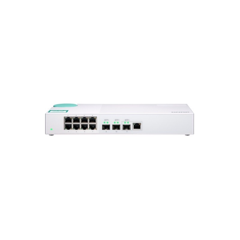 Qnap SWITCH QSW-308-1C 8 PUERTOS 1GBPS 3 PUERTOS SFP+ 1 RJ45 10G COMBO