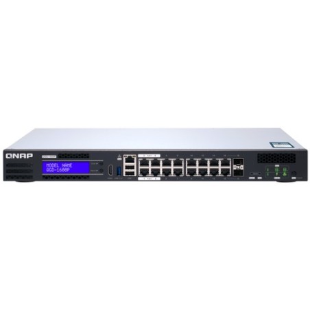 Qnap SWITCH QGD-1600P-8G 16 PUERTOS 1GBE POE 2 RJ45+SFP+ COMBO PORT