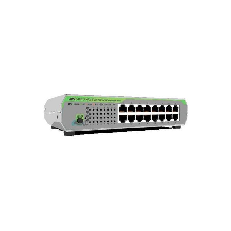 Allied Telesis SWITCH 16 PUERTOS 10/100TX NO GESTIONADO FUENTE DE ALIM