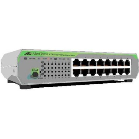 Allied Telesis SWITCH 16 PUERTOS 10/100TX NO GESTIONADO FUENTE DE ALIM