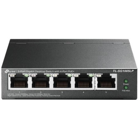 TP-Link SWITCH 5 PUERTOS GIGABIT DESKTOP CON 4 PUERTOS POE+