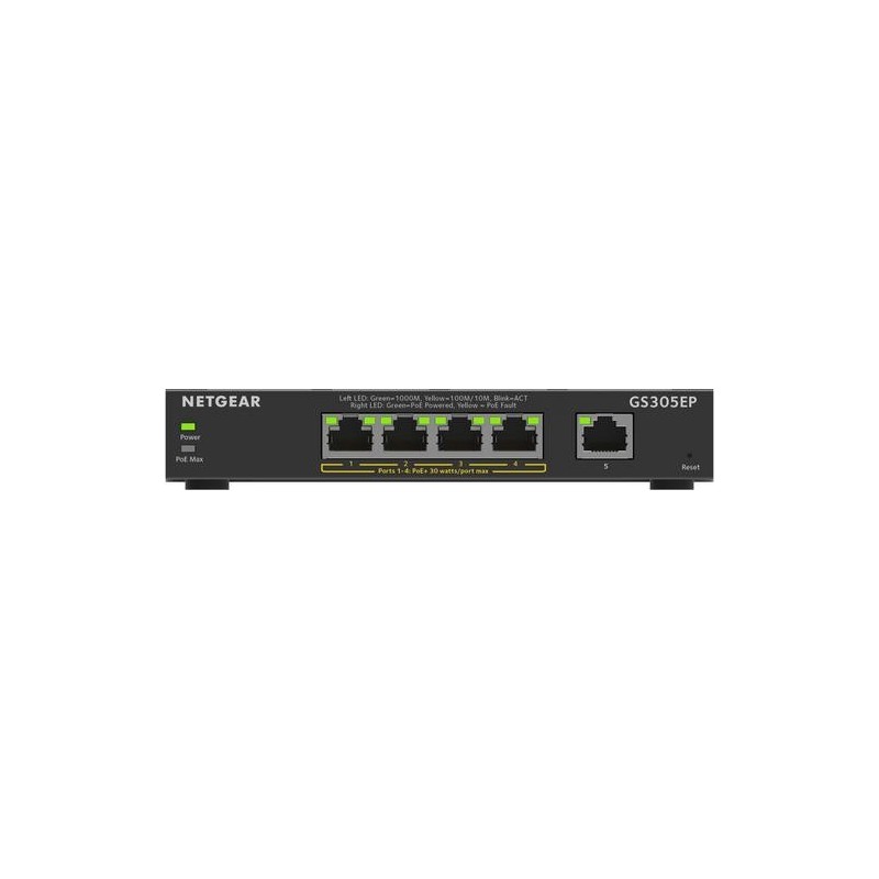 Netgear SWITCH 5 PUERTOS GE PLUS CON POE+