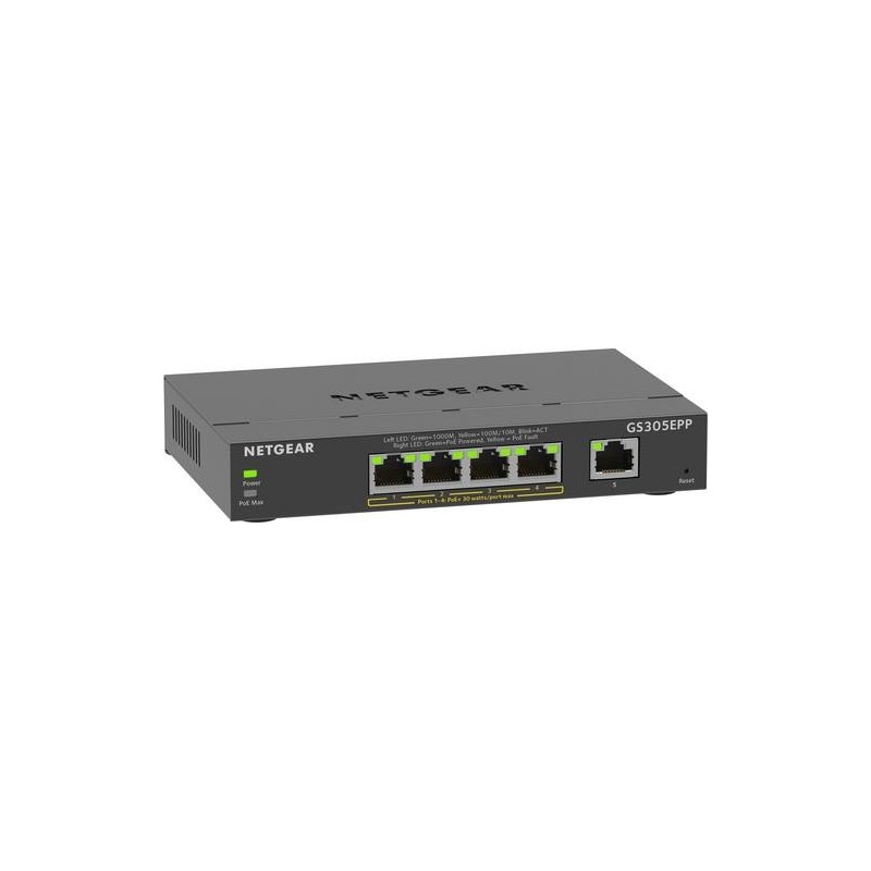 Netgear SWITCH 5 PUERTOS GE PLUS CON POE+