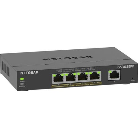 Netgear SWITCH 5 PUERTOS GE PLUS CON POE+