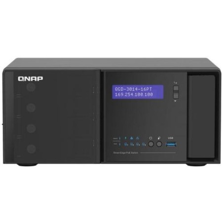 Qnap SWITCH 14 PUERTOS GBE POE 2 PUERTOS GBE SFP+ RJ45 POE DISCO DURO 