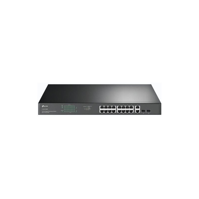 TP-Link SWITCH 16 PUERTOS 2 PUERTOS GIGABIT POE EASY SMART