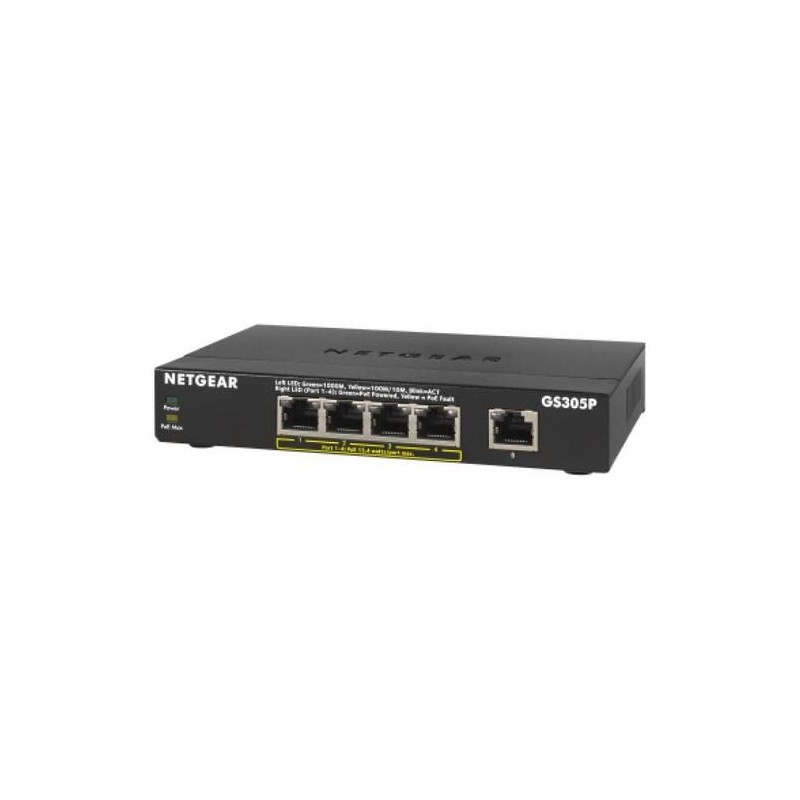 Netgear SWITCH 5 PUERTOS GIGABIT ETHERNET NO GESTIONADO CON POE+