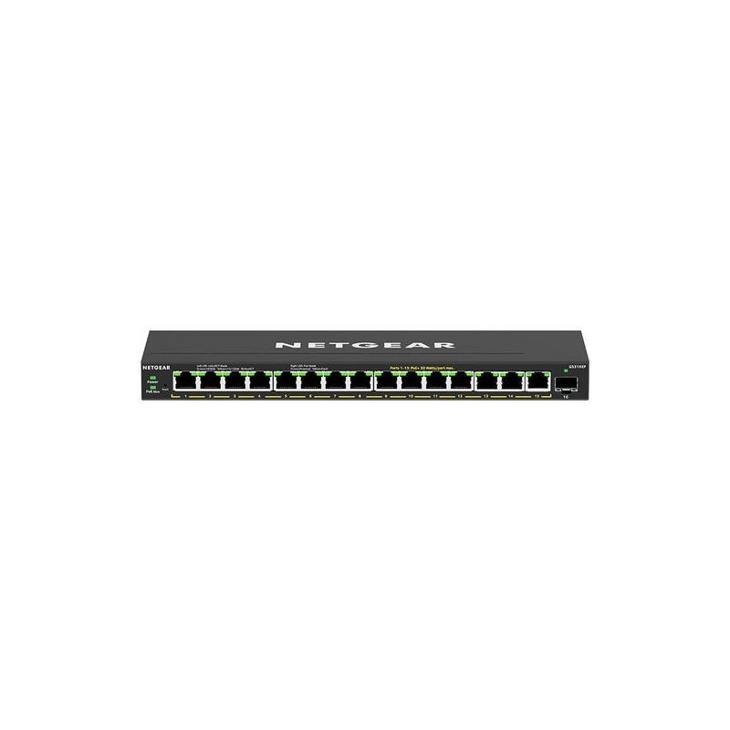 Netgear SWITCH 16 PUERTOS GE PLUS POE+ GS316P