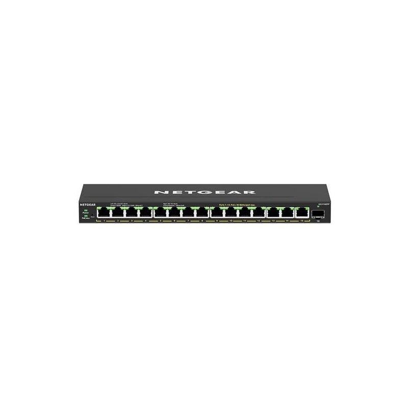 Netgear SWITCH 16 PUERTOS GE PLUS ALTA POTENCIA POE+ GS316EPP