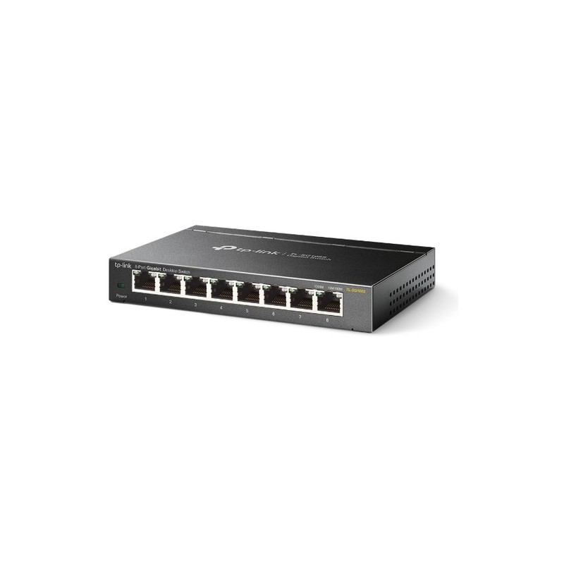 TP-Link SWITCH DE ESCRITORIO GIGABIT DE 8 PUERTOS RJ45. CAJA DE ACERO