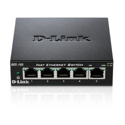 D-Link SWITCH 5 PUERTOS 10/100 METAL HOUSING DESKTOP