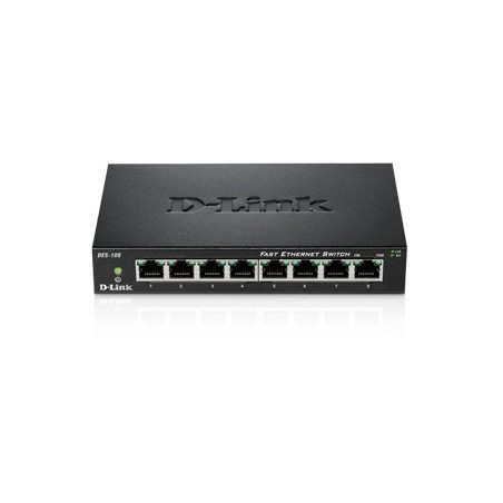 D-Link SWITCH 8 PUERTOS 10/100 METAL HOUSING DESKTOP