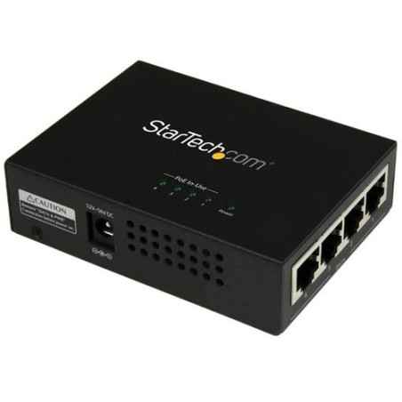 StarTech SWITCH 4 PUERTOS GIGABIT POE+ MIDSPAN POWER OVER ETHERNET INY