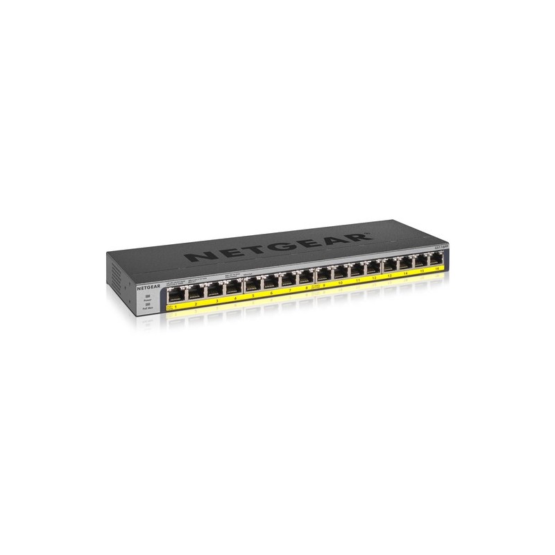 Netgear SWITCH 16 PUERTOS POE+ GIGABIT 183W NO GESTIONADO