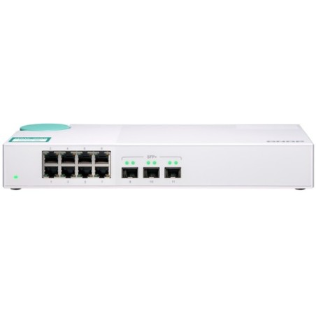 Qnap SWITCH QSW-308S 8 PUERTOS 1GBPS 3 PORT SFP+ NO GESTIONADO