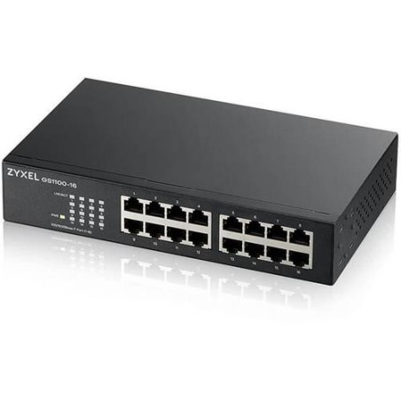 ZyXEL SWITCH GS1100-16 V3 16 PUERTOS GIGABIT NO GESTIONADO