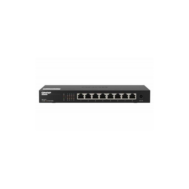 Qnap SWITCH QSW-1108-8T 8 PUERTOS 2.5GBPS W RJ45 NO GESTIONADO