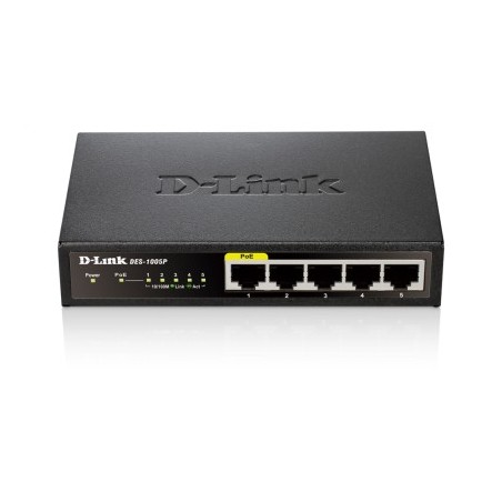 D-Link SWITCH 5 PUERTOS FAST ETHERNET POE DESKTOP