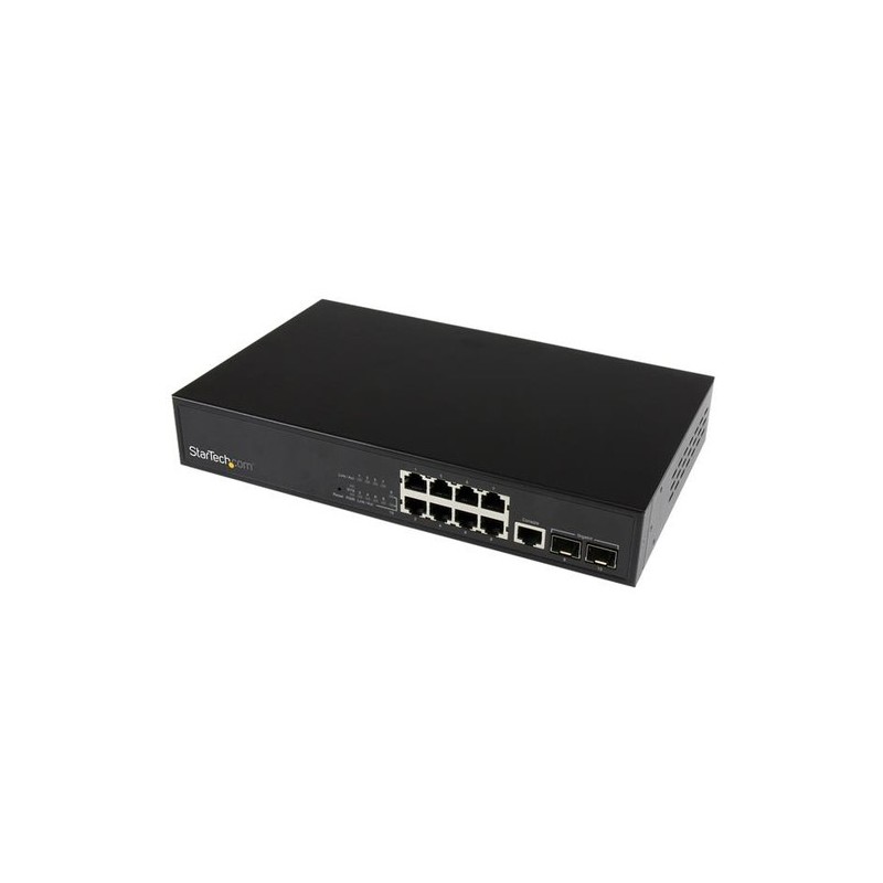 StarTech SWITCH 10 PUERTOS LAYER 2 GIGABIT NETWORK CON TWO FIBER SFP S