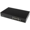 StarTech SWITCH 10 PUERTOS LAYER 2 GIGABIT NETWORK CON TWO FIBER SFP S