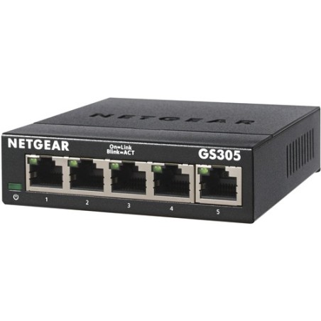 Netgear SWITCH 5 PUERTOS GIGABIT ETHERNET NO GESTIONADO GS305