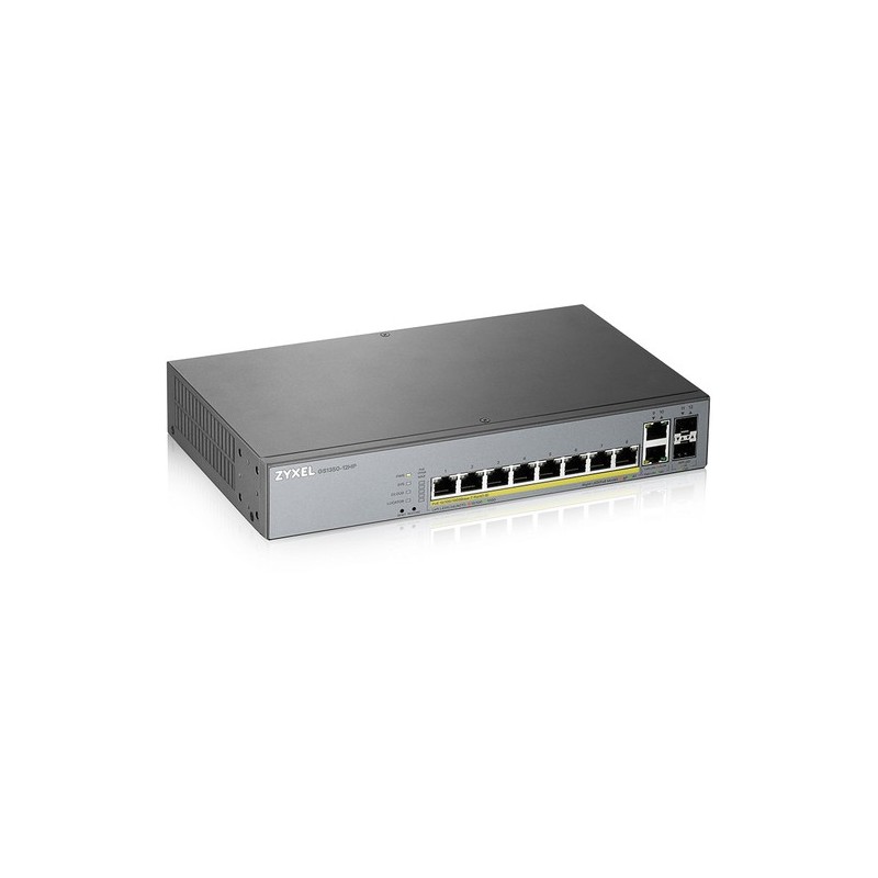 ZyXEL SWITCH 12 PUERTOS GESTIONADO CCTV POE LARGO ALCANCE 130W