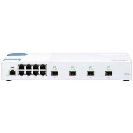 Qnap SWITCH QSW-M408S 8 PUERTOS 1GBPS 4 PUERTOS 10GBE SFP+ WMSW